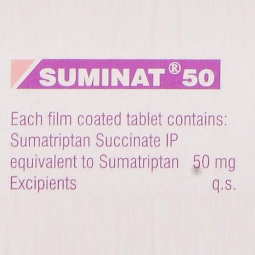 Sumatriptan 50mg( Suminat 50mgTablet ) - Image 2
