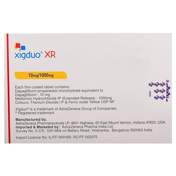 XIGDUO 10 MG /1000 MG ( DAPAGLIFLOZIN / METFORMIN ) - Image 2