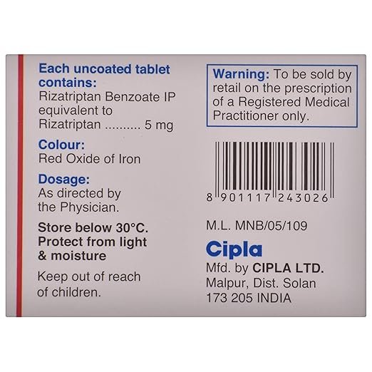 Rizatriptan 5mg (Rizact 5) - Image 6