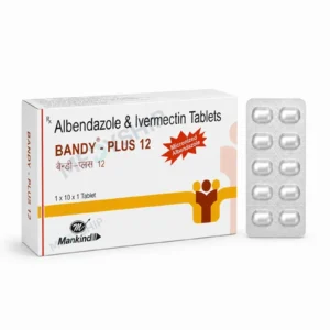 Ivermectin 12mg + Albendazole 400mg ( Bandy Plus 12 Tablet )