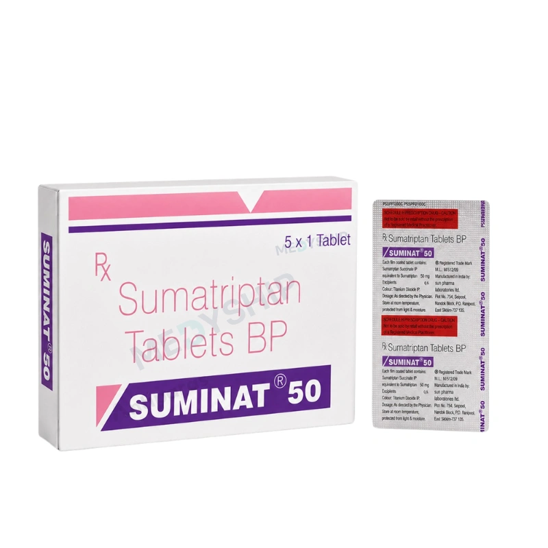 Sumatriptan 50mg( Suminat 50mgTablet )