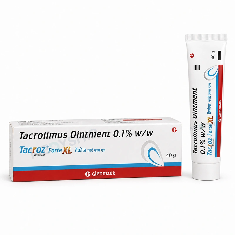 Tacrolimus 0.1% w/w oint (Tacroz Forte XL Ointment)