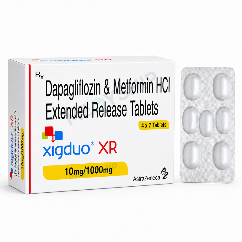 XIGDUO 10 MG /1000 MG ( DAPAGLIFLOZIN / METFORMIN )