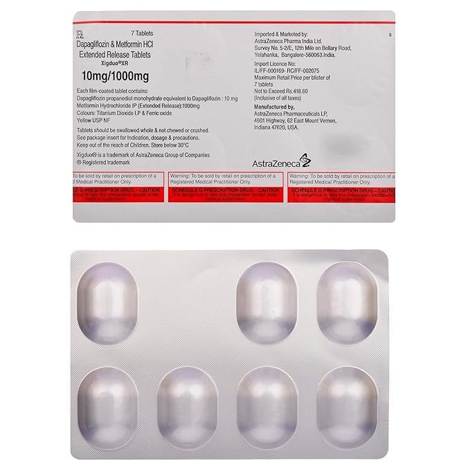 XIGDUO 10 MG /1000 MG ( DAPAGLIFLOZIN / METFORMIN ) - Image 3
